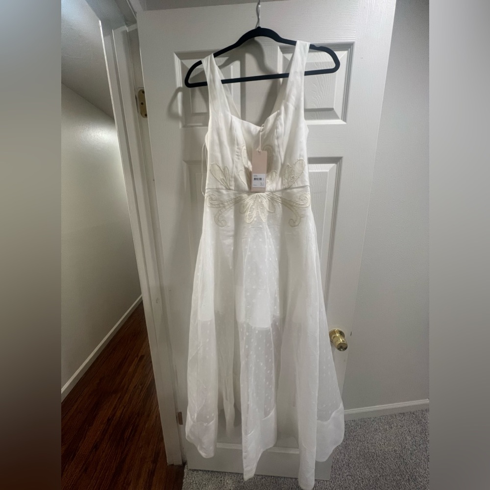 Keepsake White Polka Dot Dress